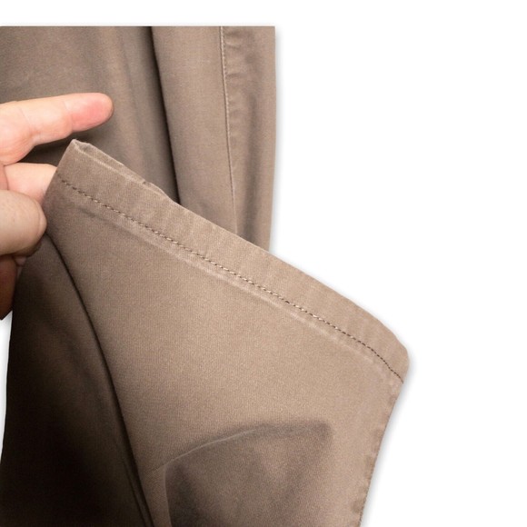 Peter Millar Pima Cotton Blend Flat Front Brown Chino Pants Men's 36x29 - Picture 3 of 7